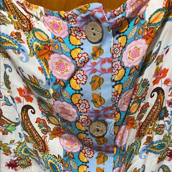 Cynthia Rowley Multicolor Floral Paisley Blouse - Picture 4 of 4